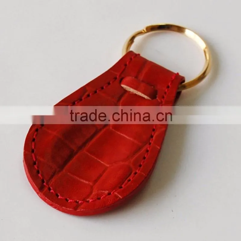 Promotion Leather Custom Keychain,genuine leather Key chain, Guangdong Manufacturer wholesale leather key chain