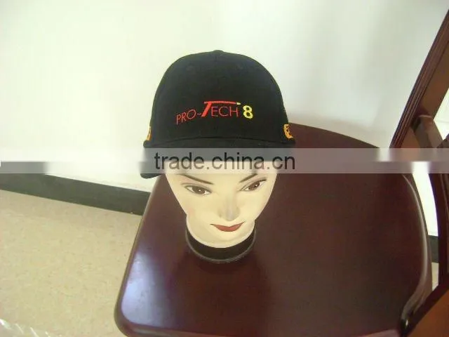 100% cotton twill worn-out washed baseball cap with flat embroidery logo