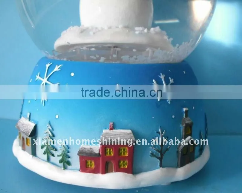 funny musical christmas moving snow globe