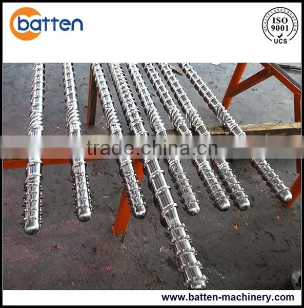 bimetallic 38CrMoAla single extruder bimetallic screw and barrel for plastic machine