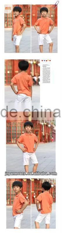 EMB kids polo shirts wholesale pure coulor t-shirt wih short sleeve
