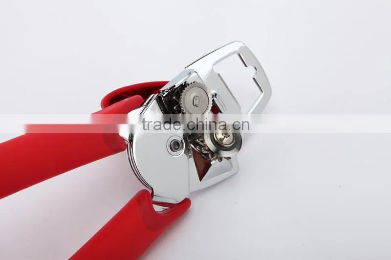 chromed plated tin opener with soft handle