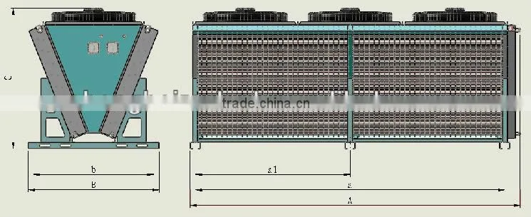 2Air Cooled Screw type Chiller cold room refrigerator