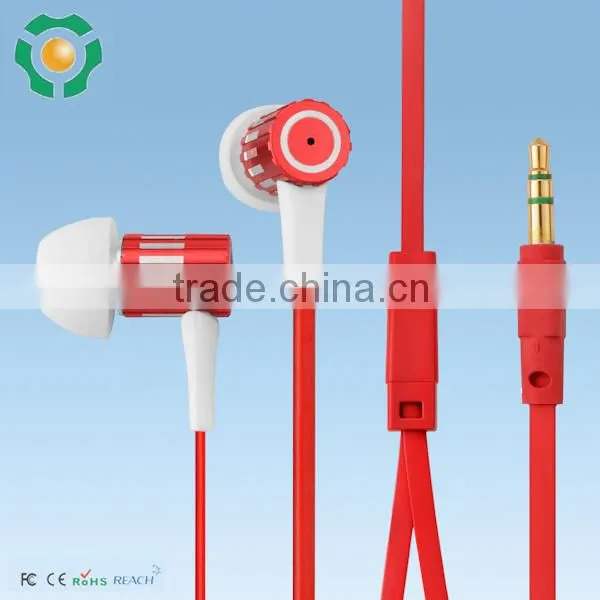 metal zipper earphone /new products/top selling products 2015
