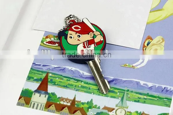 Classical Cartoon Chatacter Baseball Boy Design Silicone Key Cap