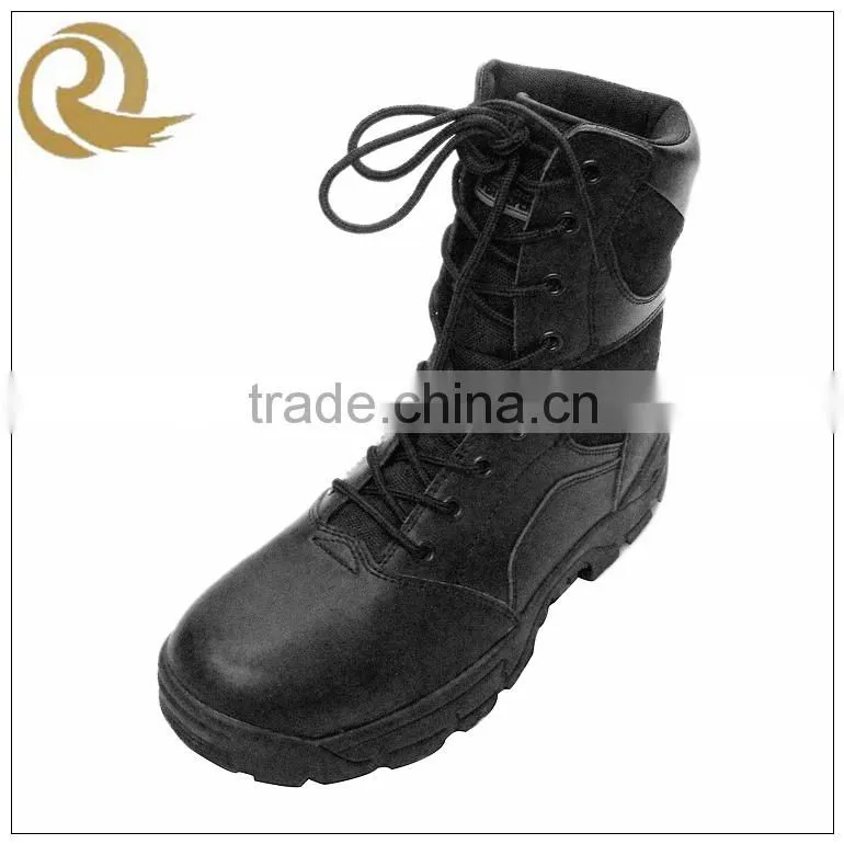China leather combat cheap price military tactical black british army boots