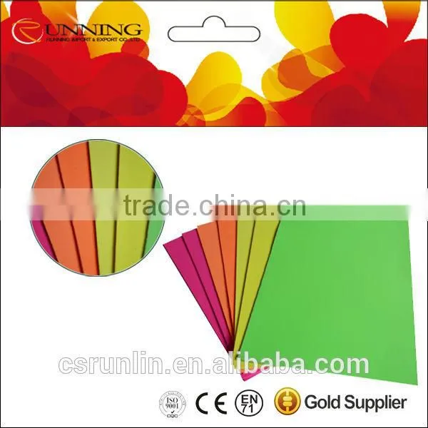 Children DIY self-adhesive eva glitter punched goma eva foam sticker