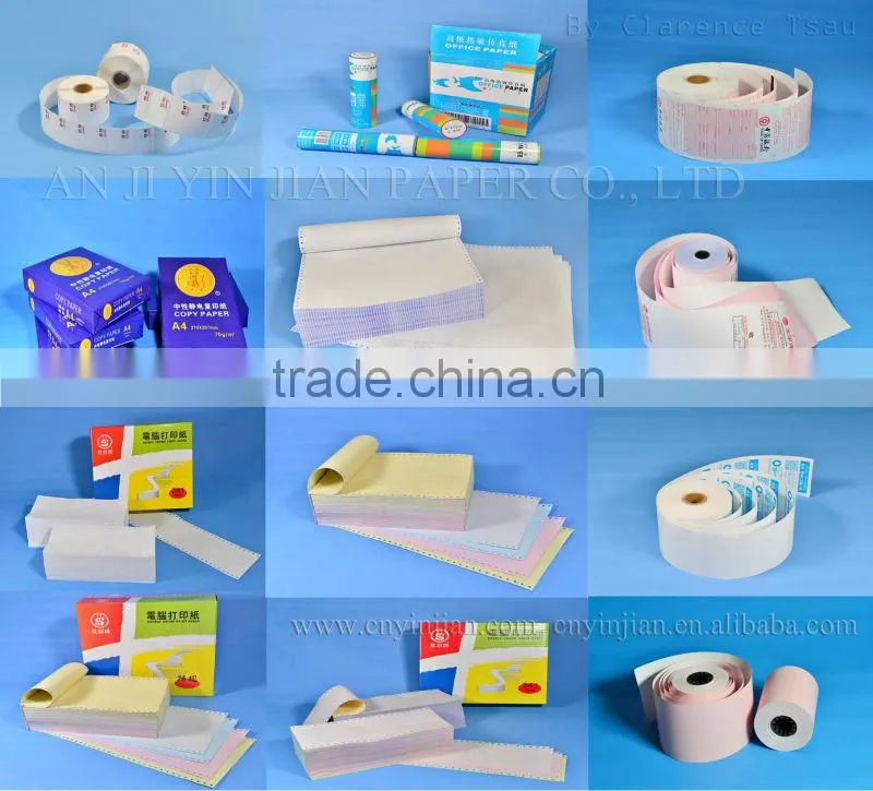 printed POS Paper Rolls Cashier Paper Roll Thermal Till Rolls