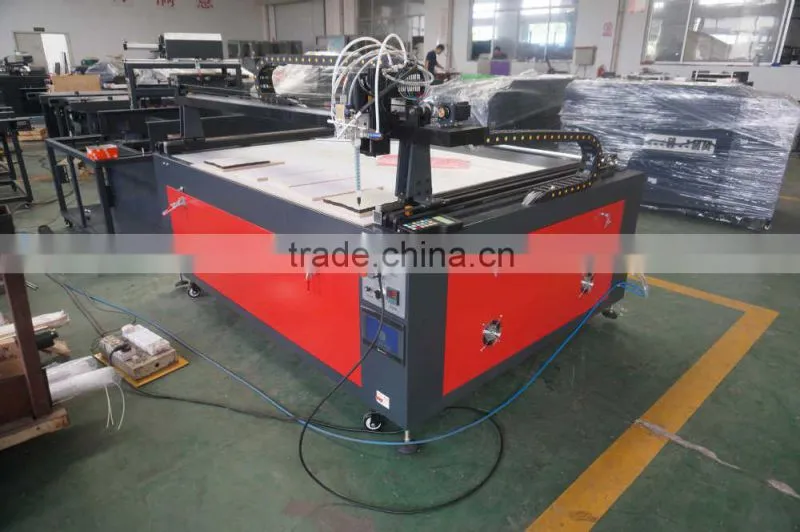 automatic glue dispensing machine on board, cardboard,glass,MDF