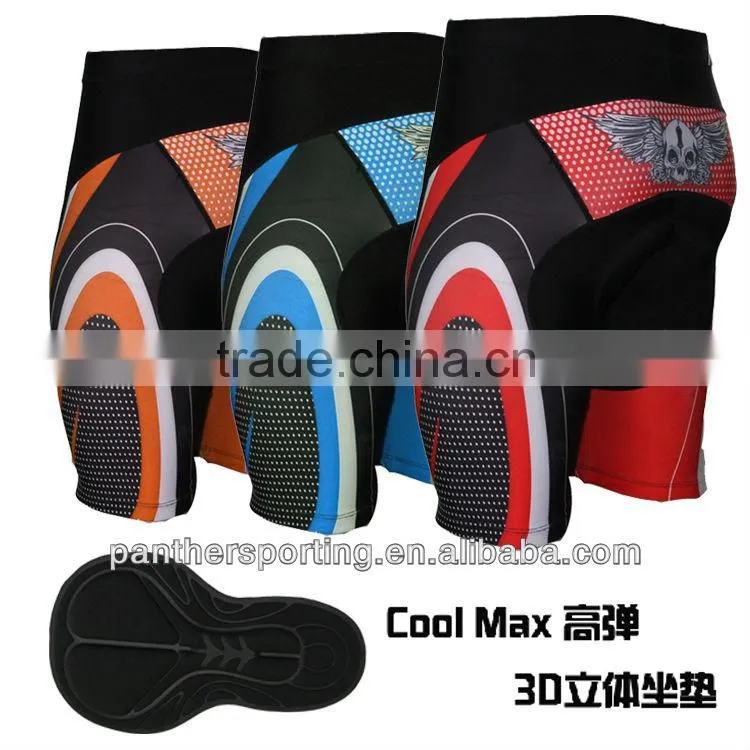 Mens black Bicycle padding shorts cheerleading uniforms