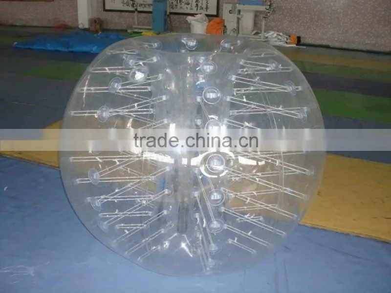 Super quality plastic clear PVC TPU bumper ball human bumper ball