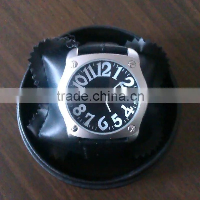 2016 high quality china watch oem leather watch strap quartz watch