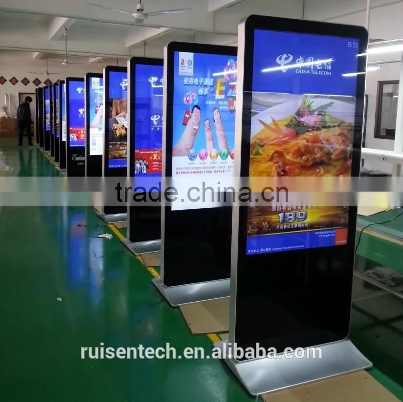42 Inch Android Advertising Player Photo Booth Machines Panel Digital Signage Lcd Kiosk Stand 55 led touch screen monitor