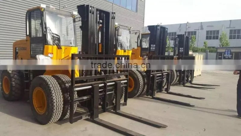 All rough terrain forklift with 6 tons rated loader terrain forklift