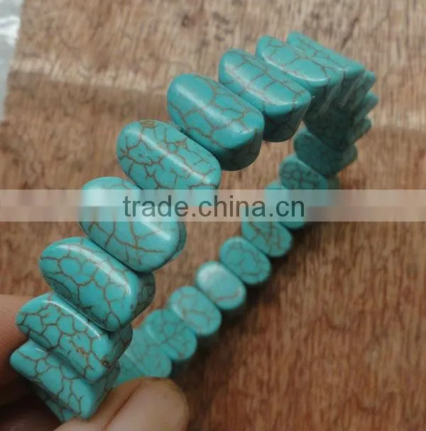 Special bone shape turquoise bracelet hot sales