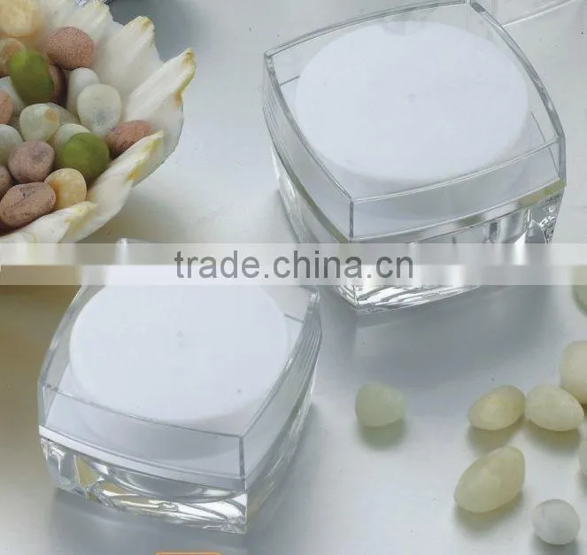 Round Acrylic Cosmetic Jar and bottle for Cream