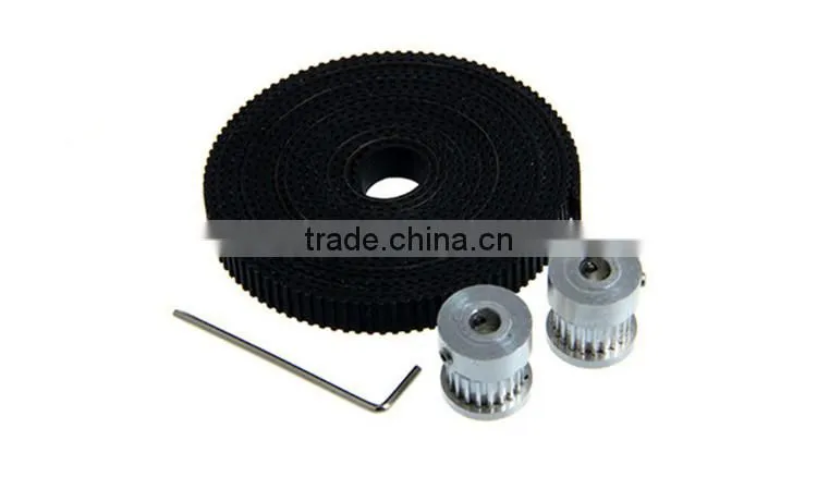 3D Printer Accessories 2GT Timing Pulley 16 Tooth and 6mm Belt Kit GT2 Open Type Synchronous Belt