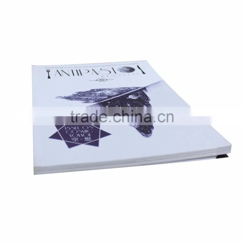 Perfect binding fashion ls magazine printing company
