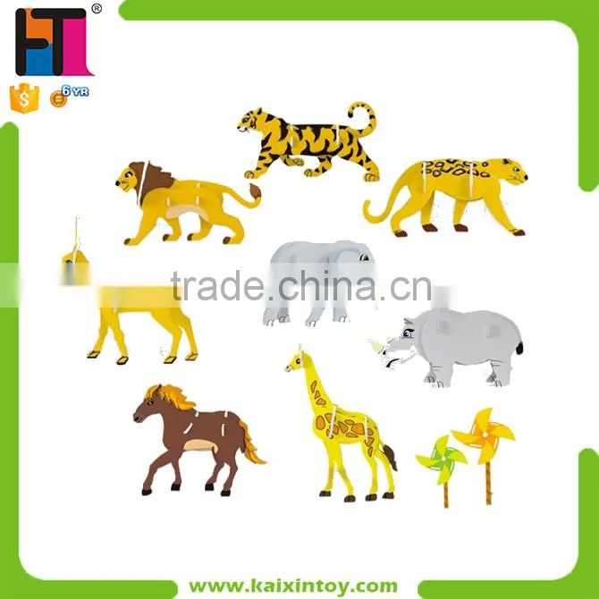 Kids Intelligent Toys Large Paper 3d Puzzle