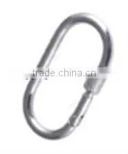Stainless Steel Spring Snap Hook with Eyelet 304 / 316
