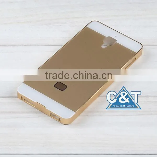 C&T Luxury Ultra Thin Aluminum Metal Frame Back Cover Case for Xiaomi Mi4 M4