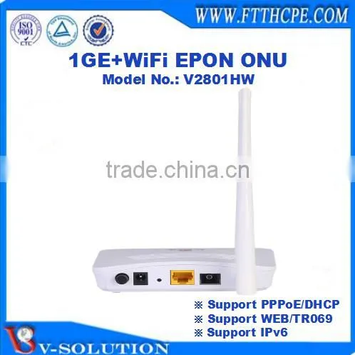 2GE+1FXS+WiFi EPON ONU VoIP Home Gateway for FTTH Network Solution