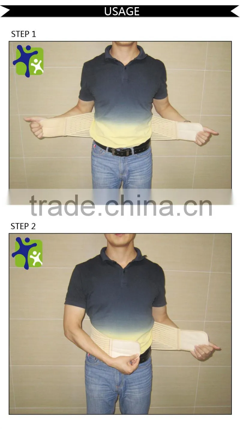 Breathable net lumbar support with strengthen belt, medical back support