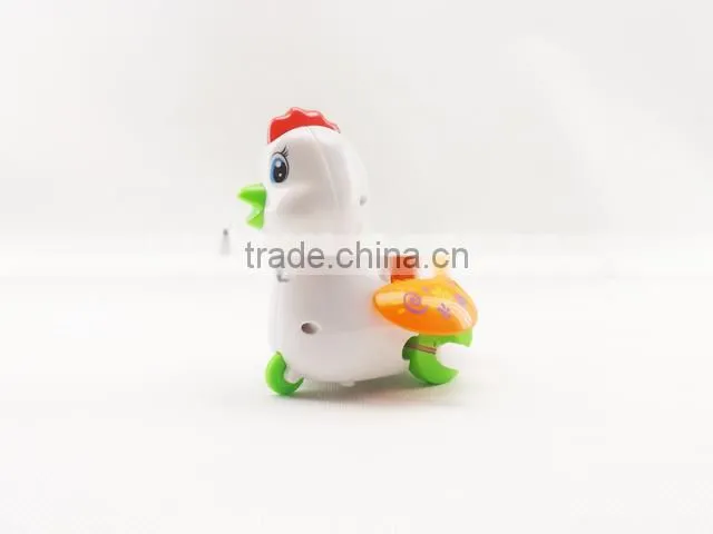 2PCS Baby wind up yellow chicken toy