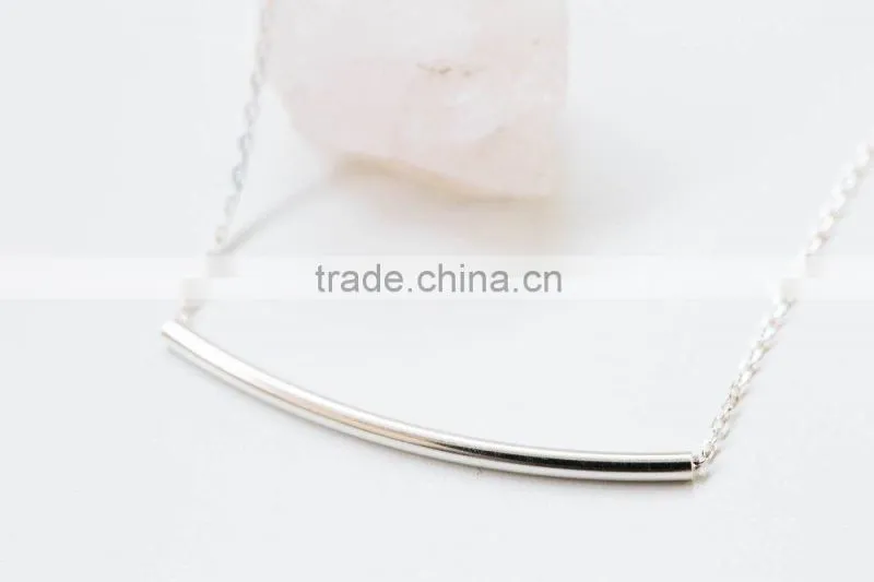 Yellow Gold Over Sterling Silver Open Circle and Dangling Bar Lariat Necklace