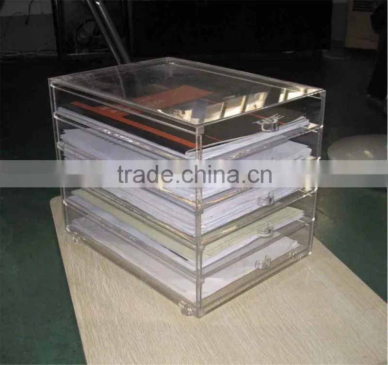 2013 Newly modern acrylic file cabinet,acrylic document drawer.cheap file cabinets.five layer document box