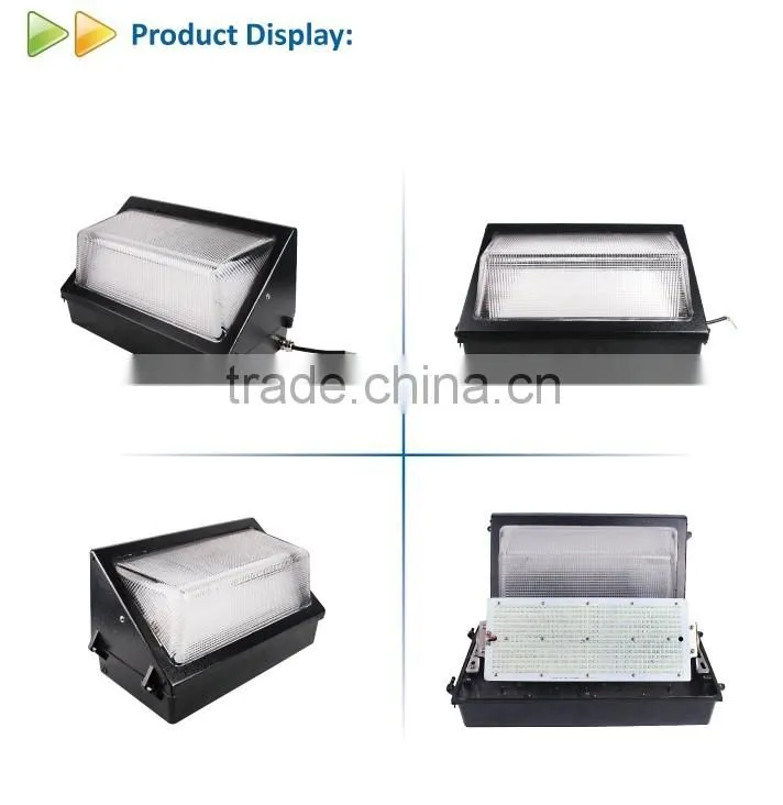 2016 DLC certificate outdoor 90W led wall pack light for warehouse canopy