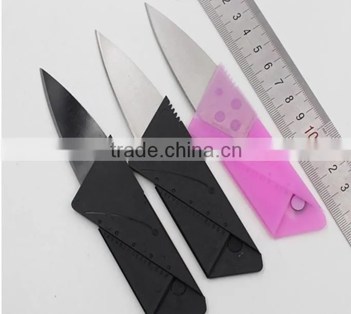 OEM Plastic and Stainless Steel Handle Material and Multi Knife Type Survival Card tools