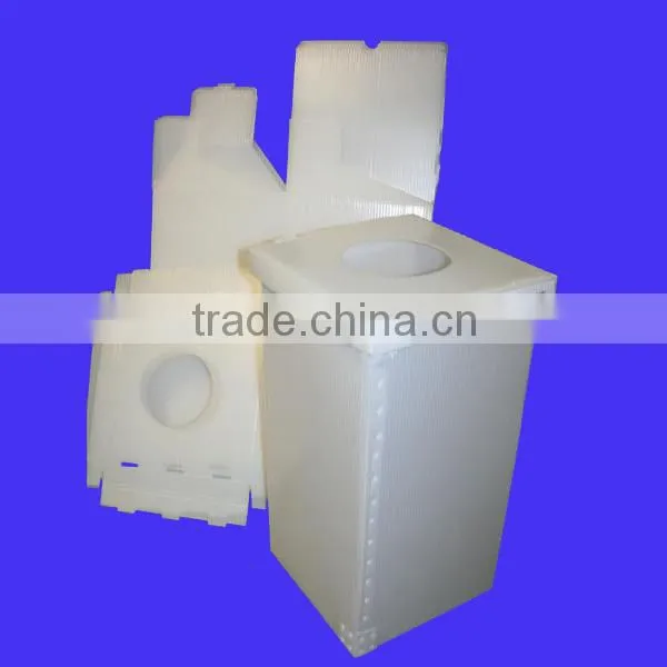 LOW PRICE corrugated pp fluted recycle bin,waste bin,trash bin