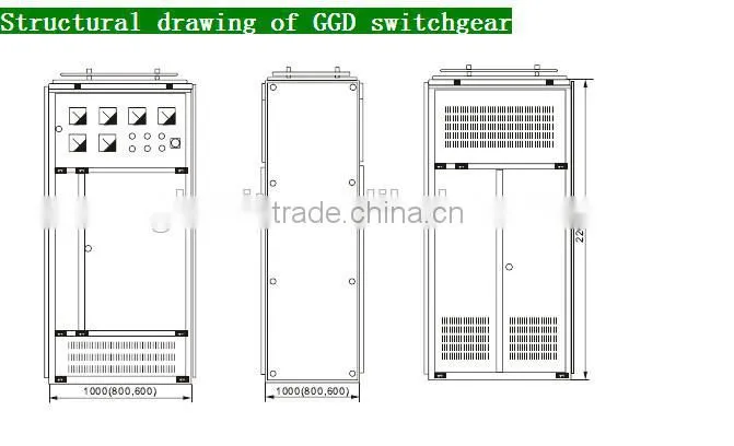 Indoor Low Voltage Withdrawable Switchgear circuit breaker of GGD switchgear Panel