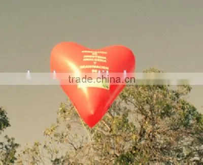 Advertising Helium Inflatable Red Heart/ Heart-shaped Inflatable Balloon
