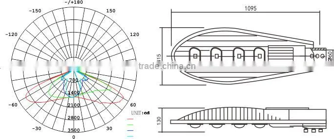 5 years warranty high quality high power IP65 LED street light