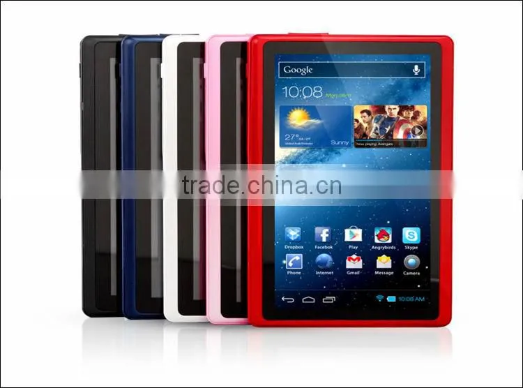 7 inch Real 1800mah Battery tablet computers Q88 Dual Core 512M 4G with latest Android 4.4