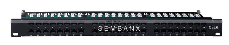 1u 48 port patch panel