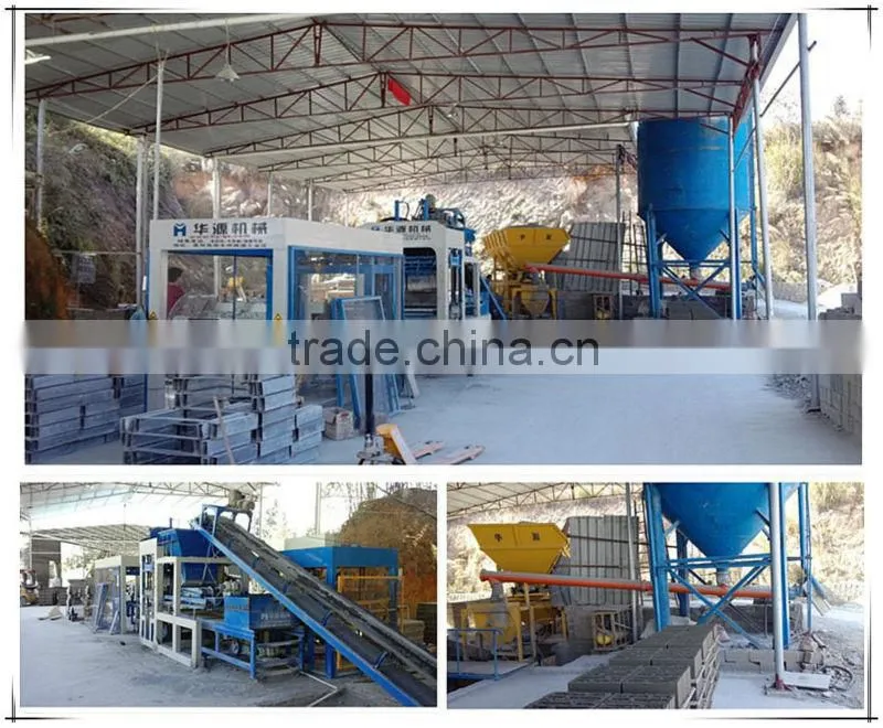 2013 concrete block and hollow block maker machine with high degree of automatic QT6-15