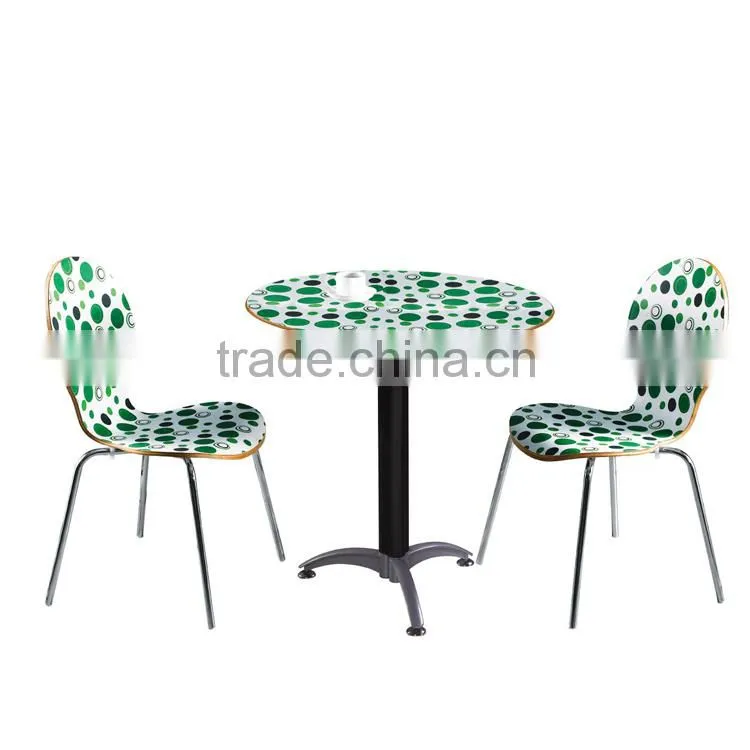 Italy Two Places Modern Coffee Shop Round Tables and Chairs
