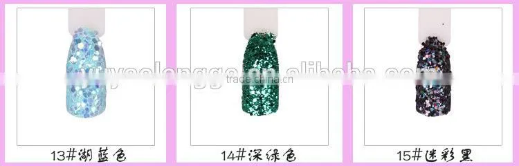 12 color set for Manicure plum sequins beauty TIPS desgin sticker