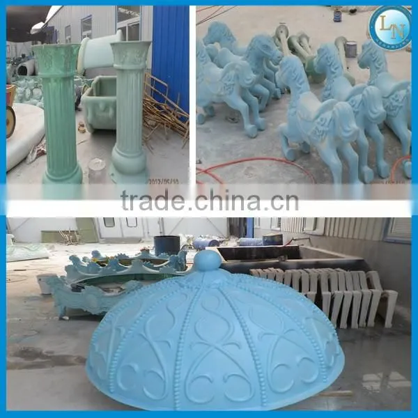 Amusement children playground equipment! Amusement park kids carousel horse rides with christmas lights for sale