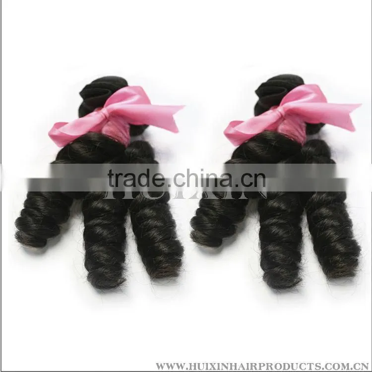 3pcs each bundle Burmese hair weaving romance curl