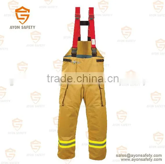 PBI yellow safety Water proof protective clothing with multy-layers Aramid material EN 469 standard-Ayonsafety