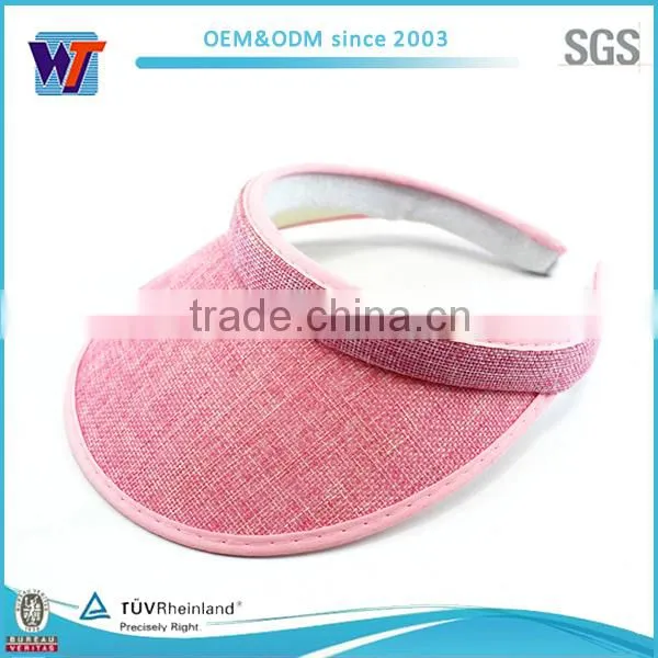 Wholesale custom waterproof sun visor cap short plaid visor caps