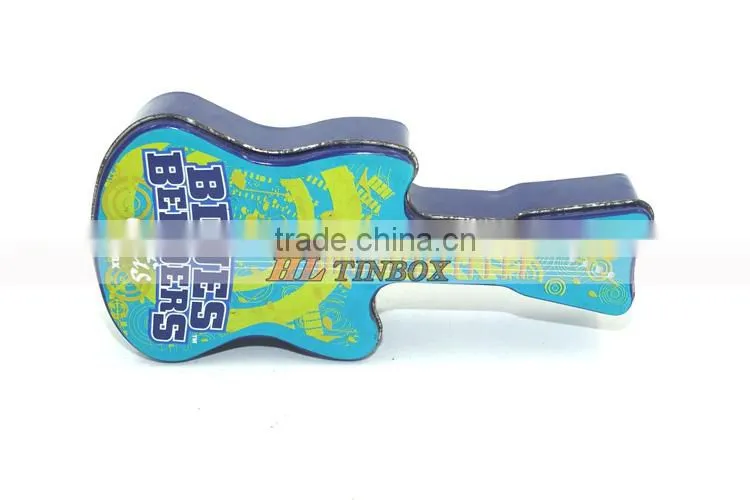 Guitar Shape High Quality Empty Candy Chocolate Tin Box
