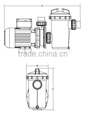 Imperial measurement standard water pump for Australian market