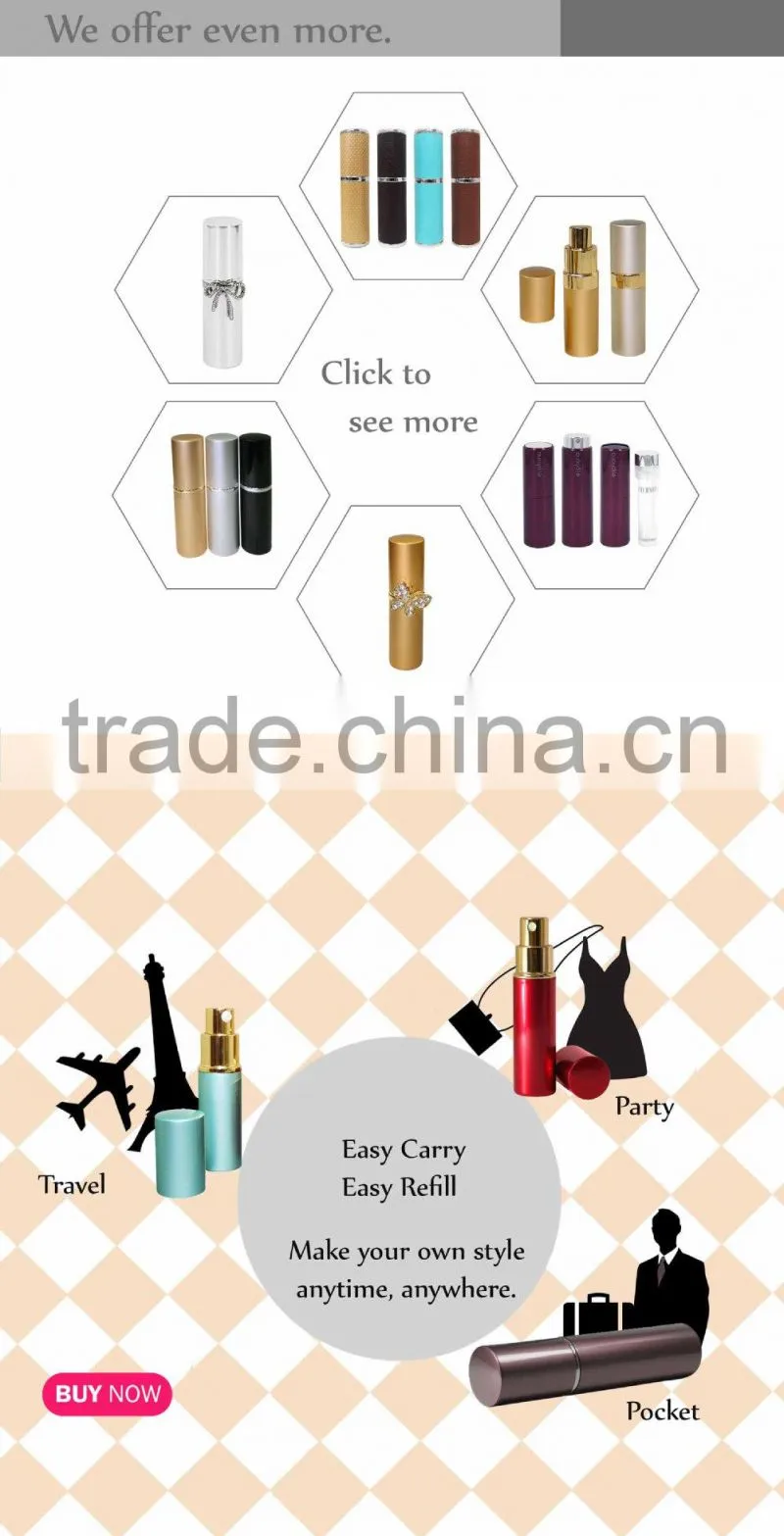 Hot look gorgeous fragrance pump spray PET bottles