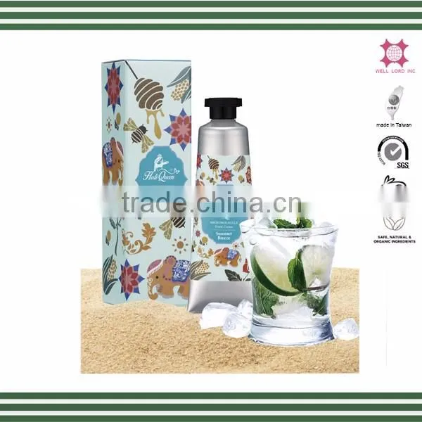 50g classical silver tube hand foot cream set simple design