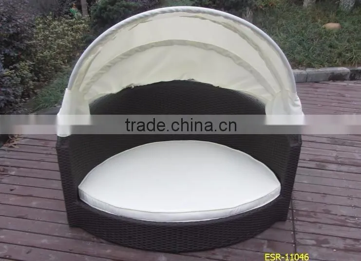 Rattan dog Bed With Washable Pillows